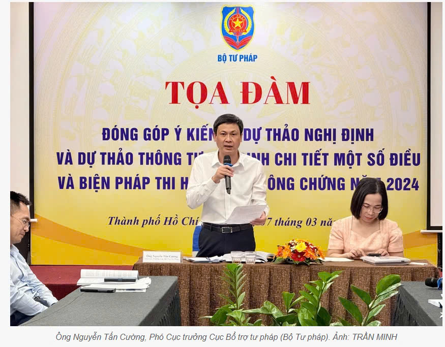 Cần quy định rõ hơn việc chụp ảnh, quay phim của công chứng viên và người yêu cầu công chứng